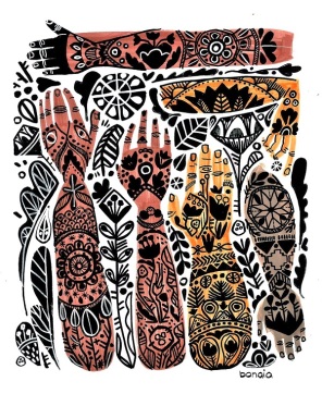 Tribal Inked Hands